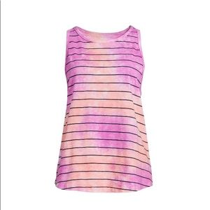 Time & Tru Swing Tie Dye Tank Top NWT SIZE Large pink Barbie